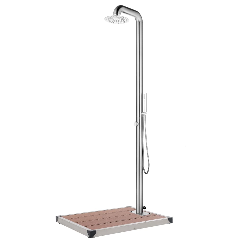 Duș De Grădină Cu Bază , 230 Cm, Oțel Inoxidabil