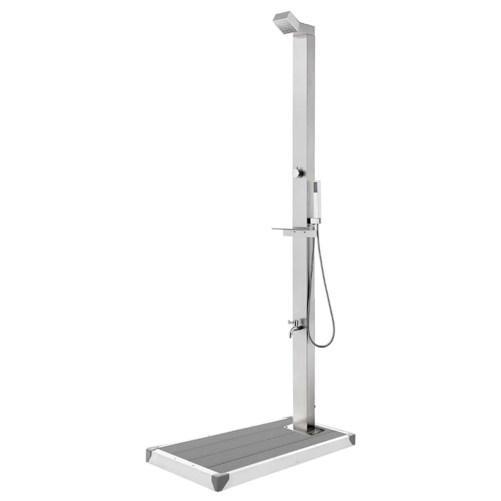 Duș De Grădină Cu Bază , 225 Cm, Oțel Inoxidabil