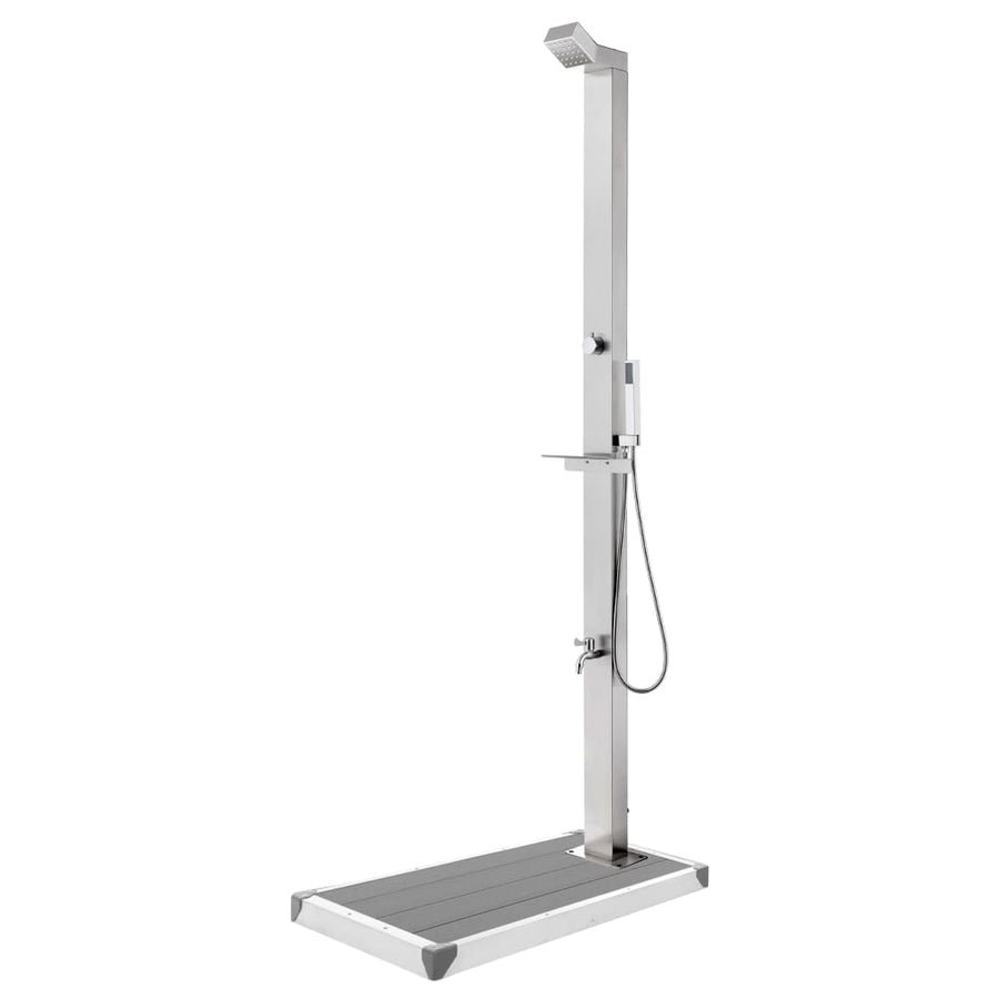 Duș De Grădină Cu Bază , 225 Cm, Oțel Inoxidabil