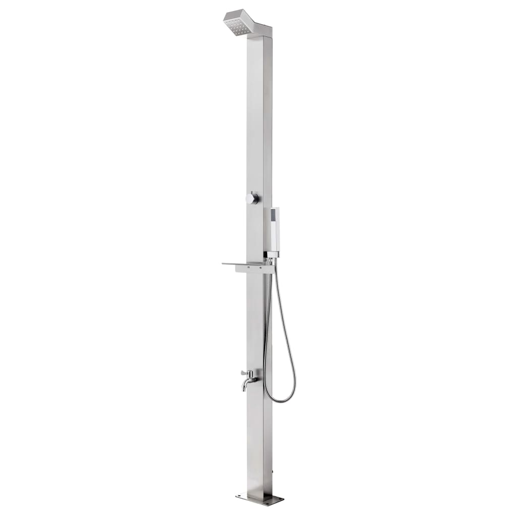 Duș De Grădină Cu Bază , 225 Cm, Oțel Inoxidabil