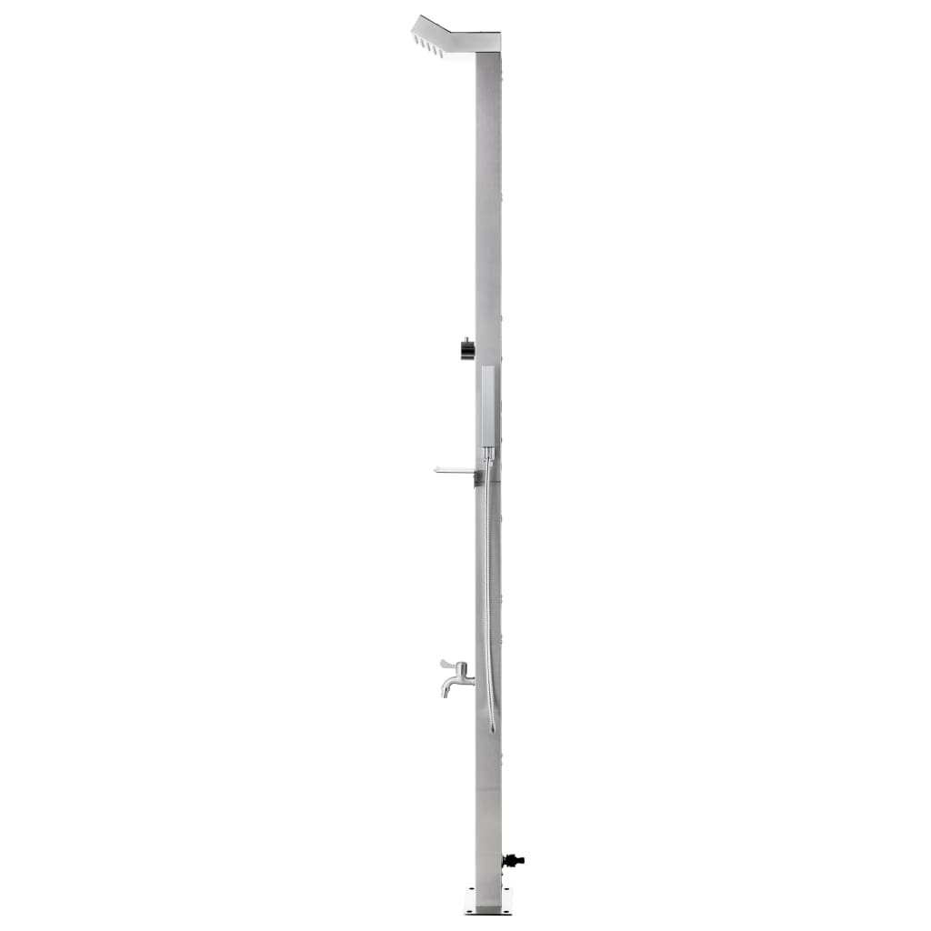 Duș De Grădină Cu Bază , 225 Cm, Oțel Inoxidabil