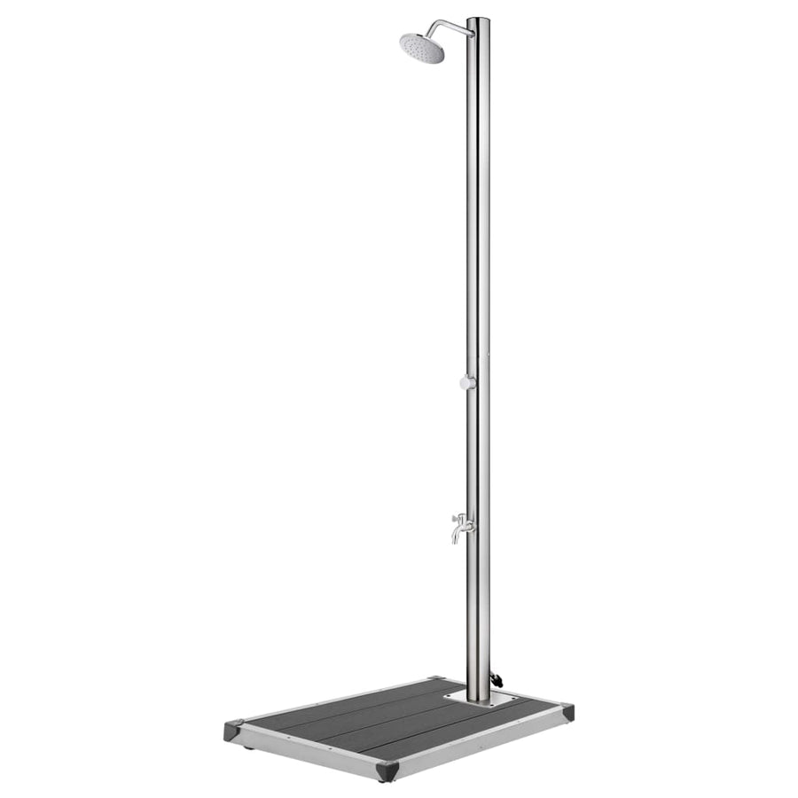 Duș De Grădină Cu Bază , 220 Cm, Oțel Inoxidabil