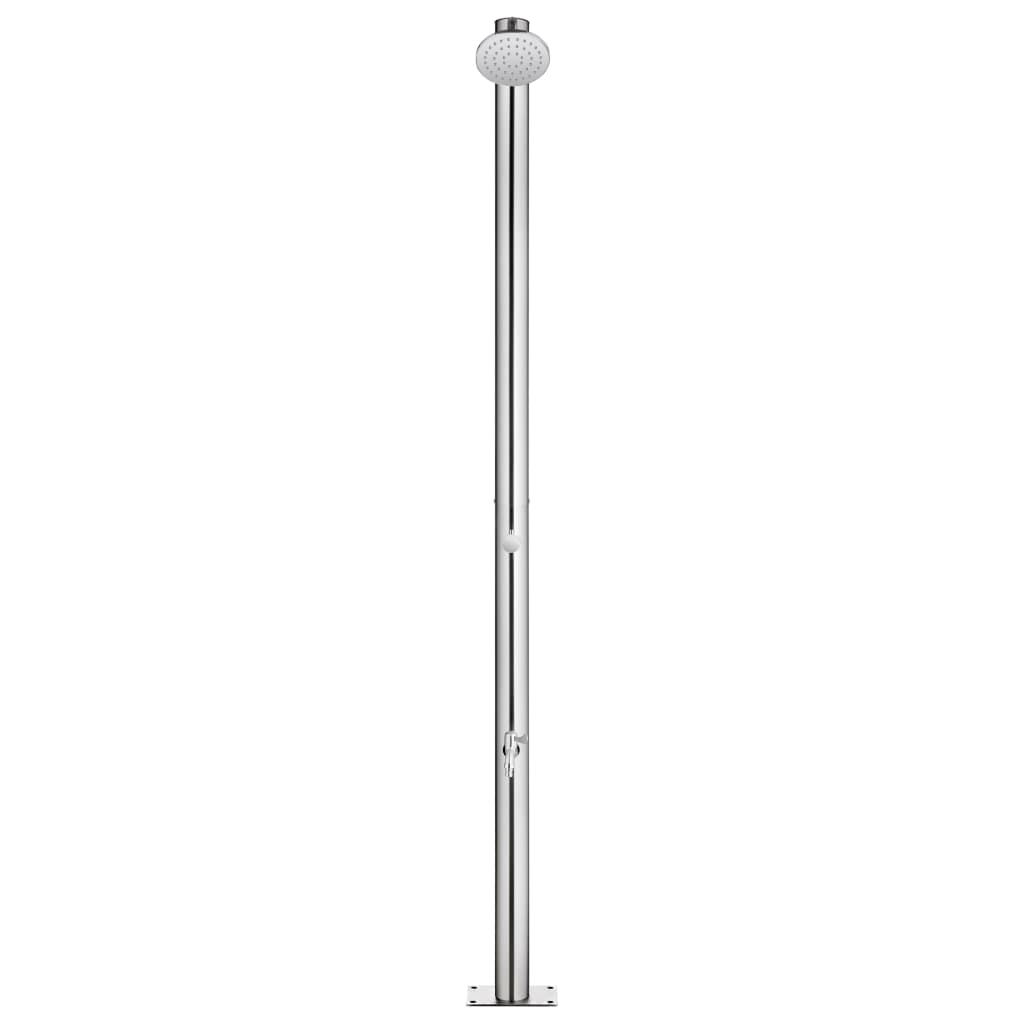 Duș De Grădină Cu Bază , 220 Cm, Oțel Inoxidabil