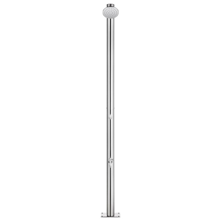 Duș De Grădină Cu Bază , 220 Cm, Oțel Inoxidabil