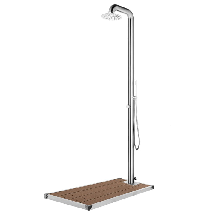 Duș De Grădină Cu Bază , 230 Cm, Oțel Inoxidabil