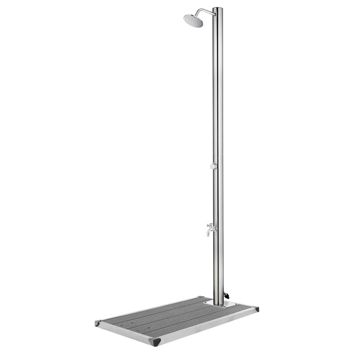 Duș De Grădină Cu Bază , 220 Cm, Oțel Inoxidabil