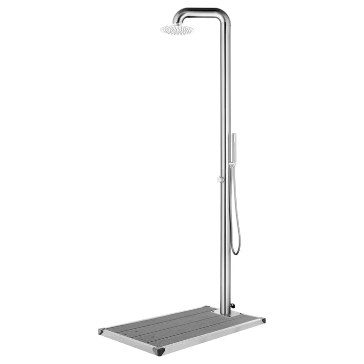 Duș De Grădină Cu Bază , 230 Cm, Oțel Inoxidabil