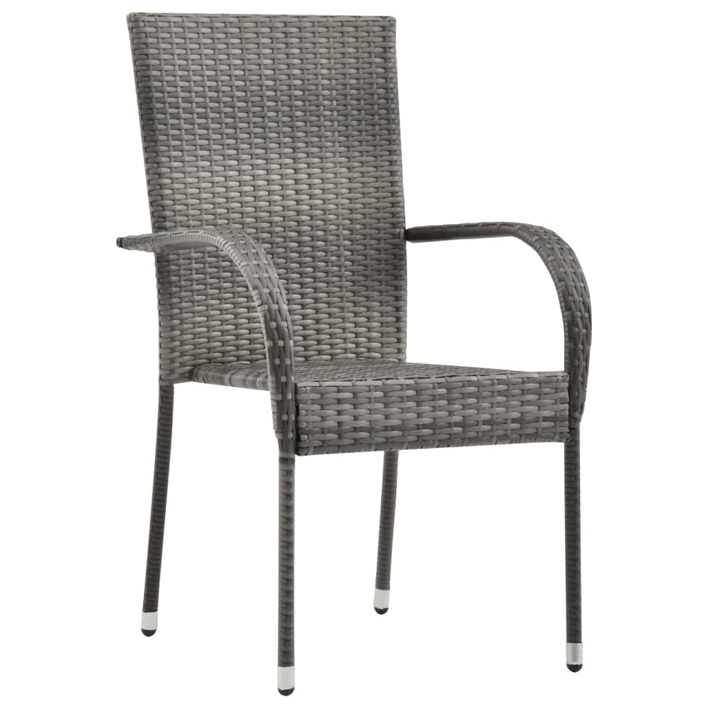 Set Mobilier De Grădină, 9 Piese, , Poliratan
