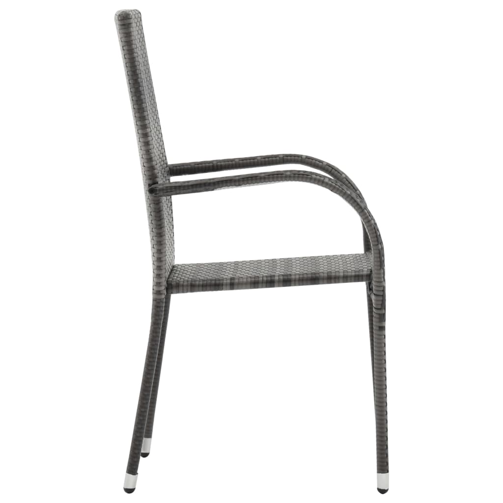 Set Mobilier De Grădină, 9 Piese, , Poliratan