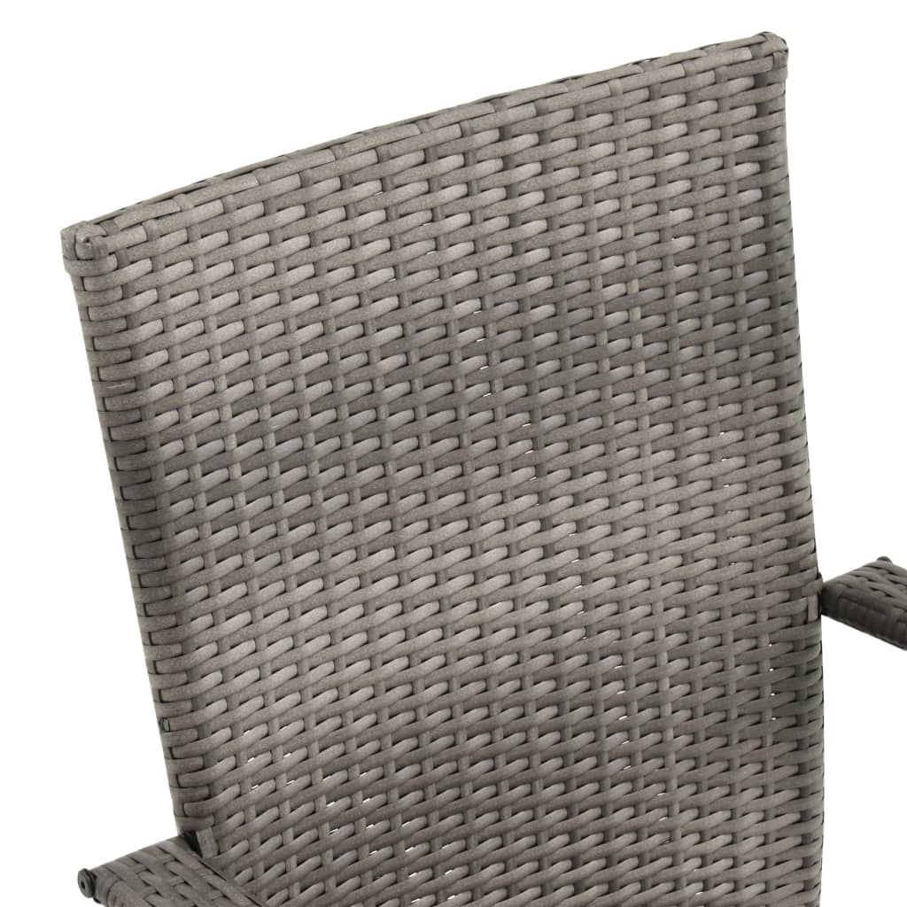 Set Mobilier De Grădină, 9 Piese, , Poliratan