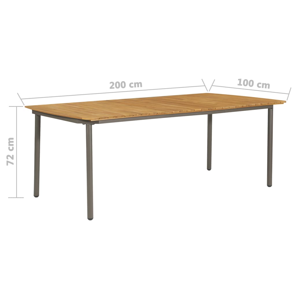 Set Mobilier De Grădină, 9 Piese, , Poliratan