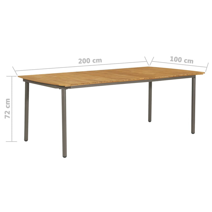 Set Mobilier De Grădină, 9 Piese, , Poliratan