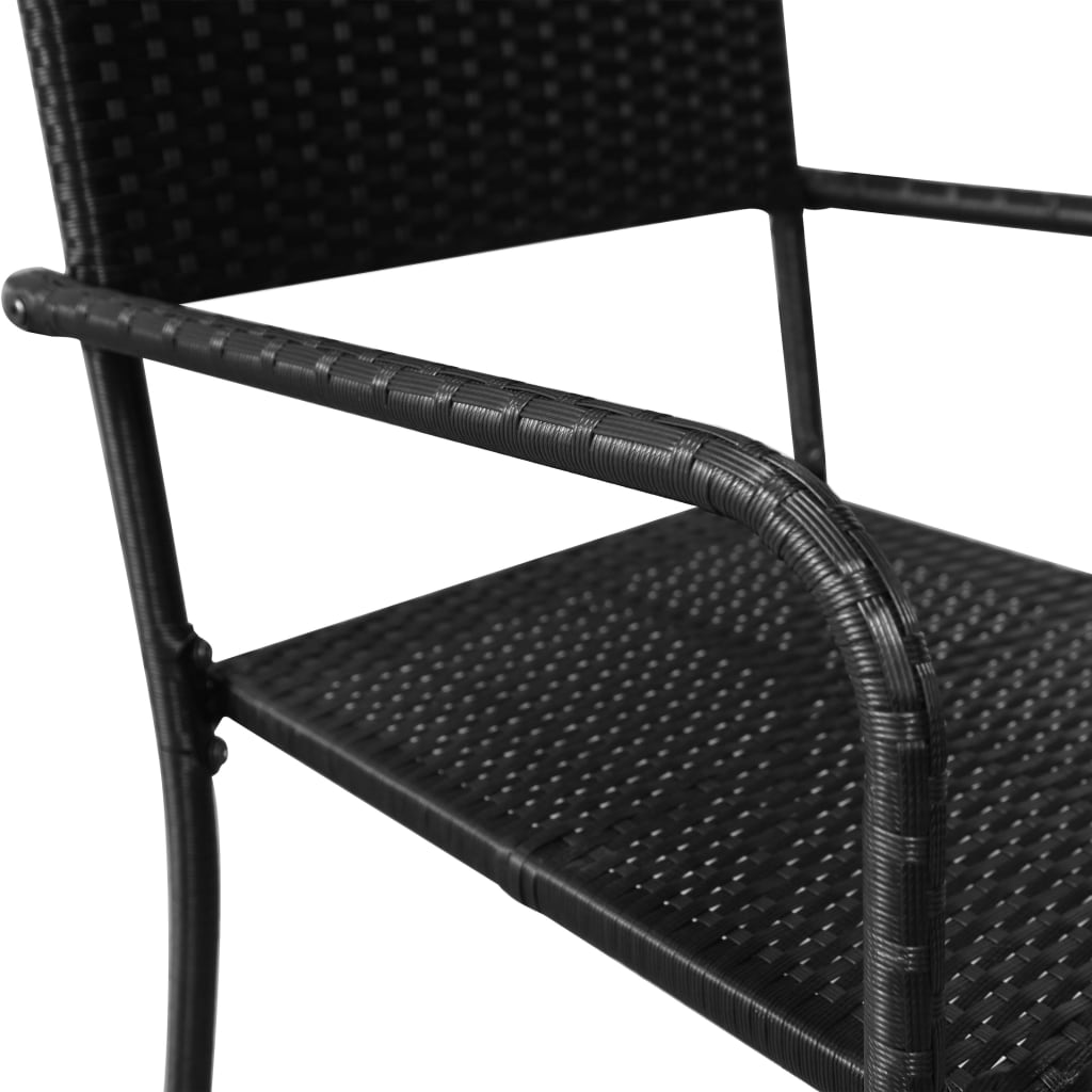 Set Mobilier De Grădină, 7 Piese, , Poliratan