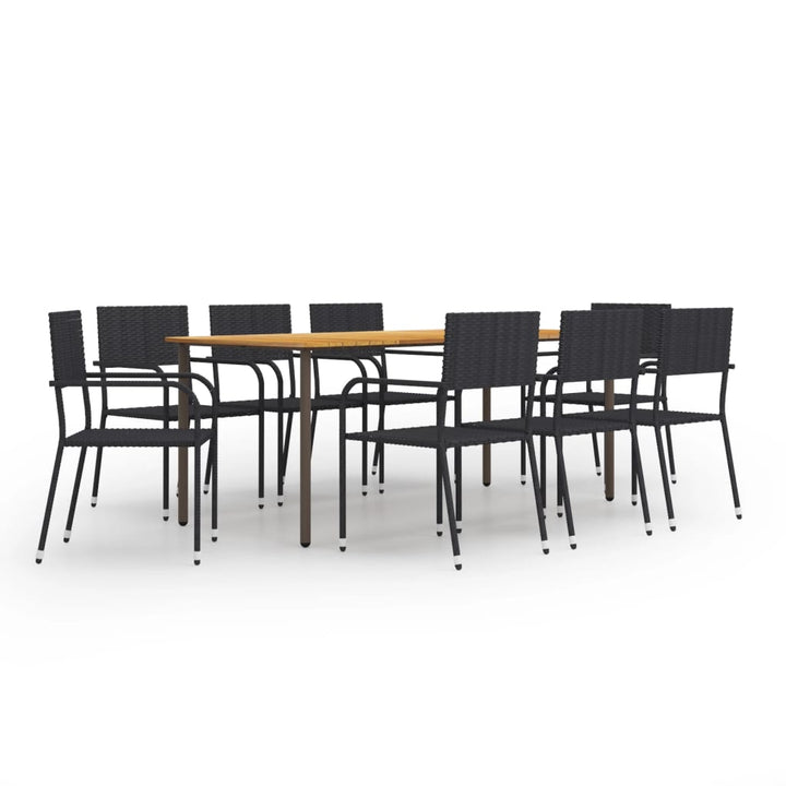 Set Mobilier De Grădină, 7 Piese, , Poliratan