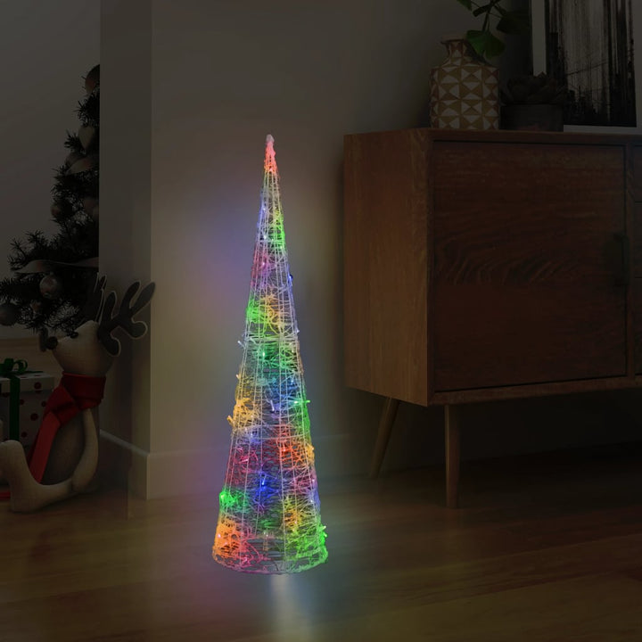 Piramidă Decorativă Con De Lumini Cu Led Acril