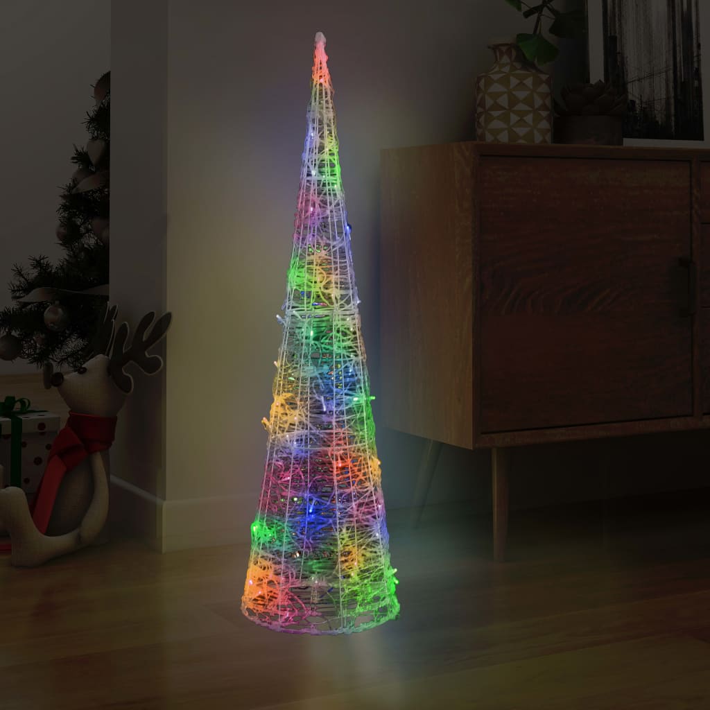 Piramidă Decorativă Con De Lumini Cu Led Acril