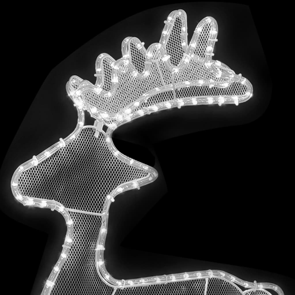 Decorațiune De Crăciun Ren, Cu Plasă, 306 Led-Uri, 60X24X89 Cm