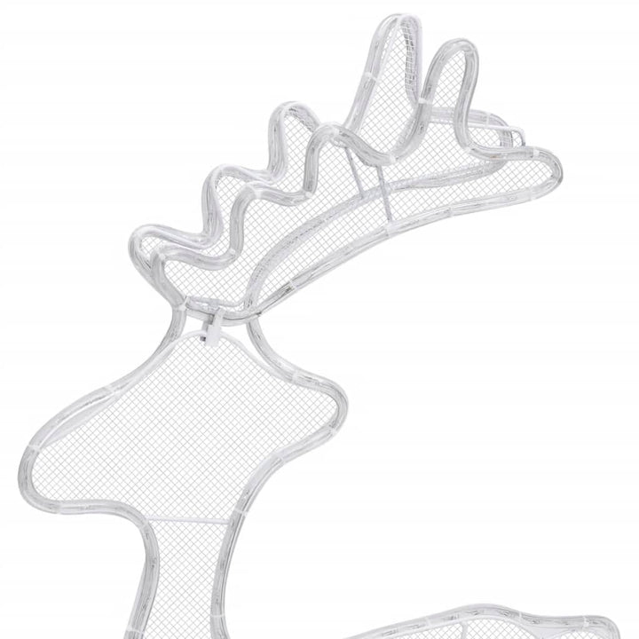 Decorațiune De Crăciun Ren, Cu Plasă, 306 Led-Uri, 60X24X89 Cm