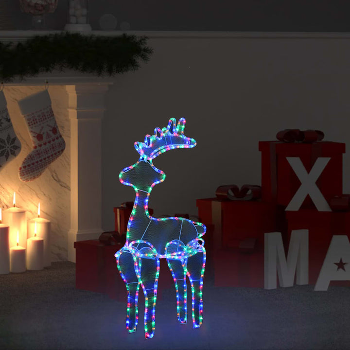 Decorațiune De Crăciun Ren, Cu Plasă, 306 Led-Uri, 60X24X89 Cm