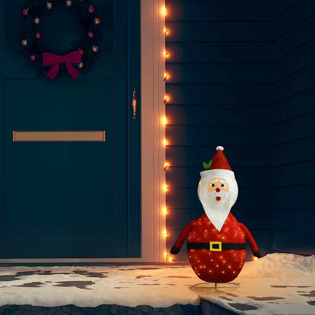Figurină Moș Crăciun Decorativă, Cu Led, , Țesătură Lux