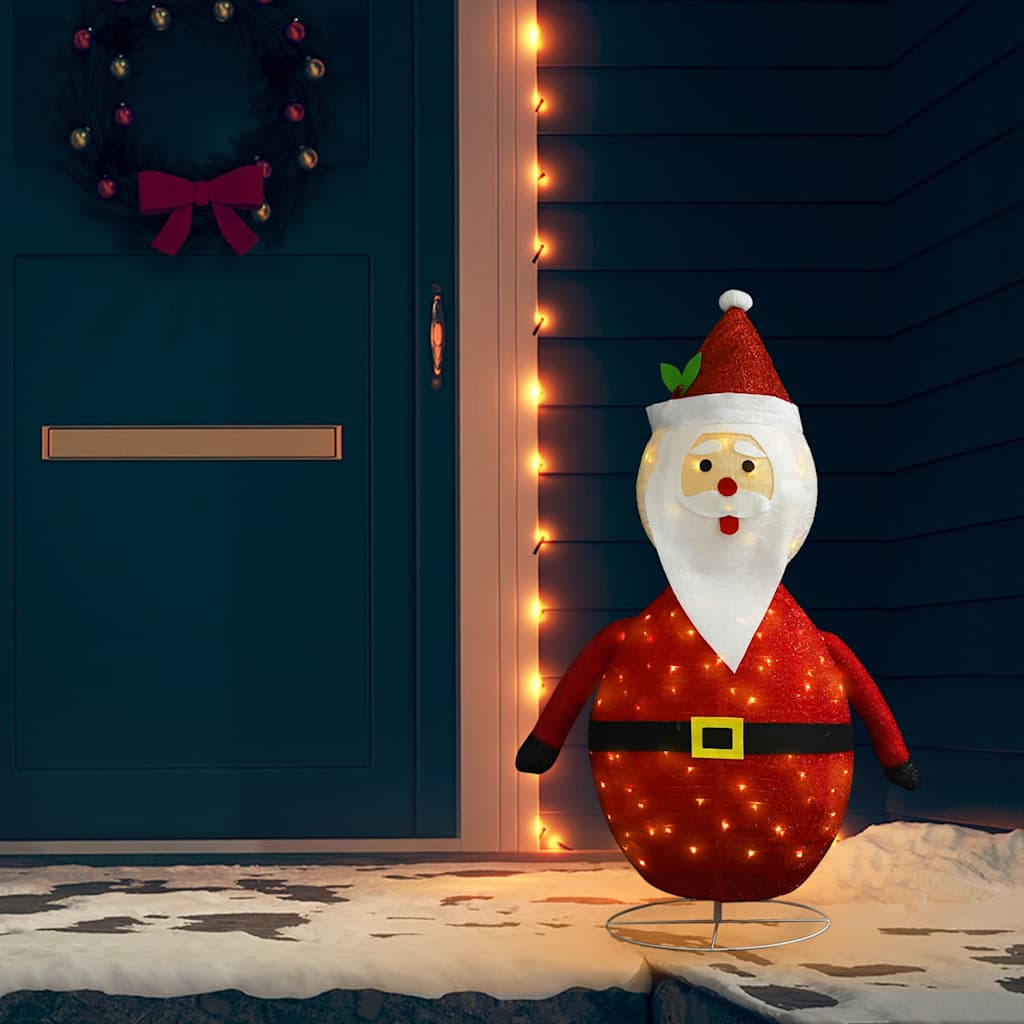 Figurină Moș Crăciun Decorativă, Cu Led, , Țesătură Lux