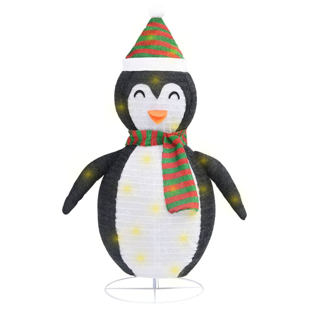 Figurină Pinguin Decorativă De Crăciun, Led, Țesătură Lux