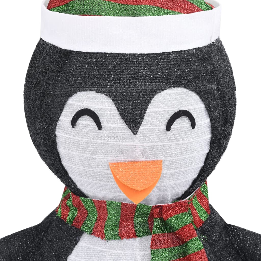 Figurină Pinguin Decorativă De Crăciun, Led, Țesătură Lux