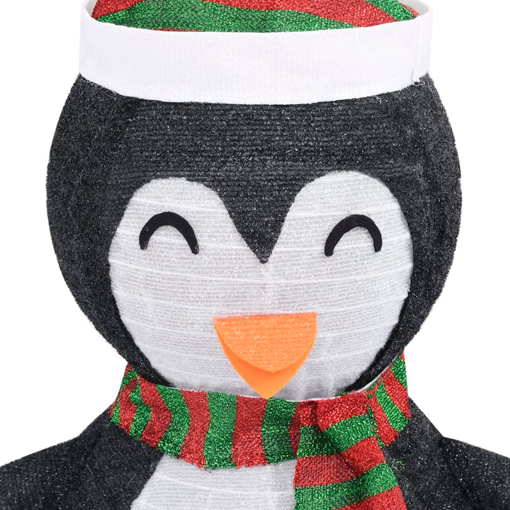 Figurină Pinguin Decorativă De Crăciun, Led, Țesătură Lux