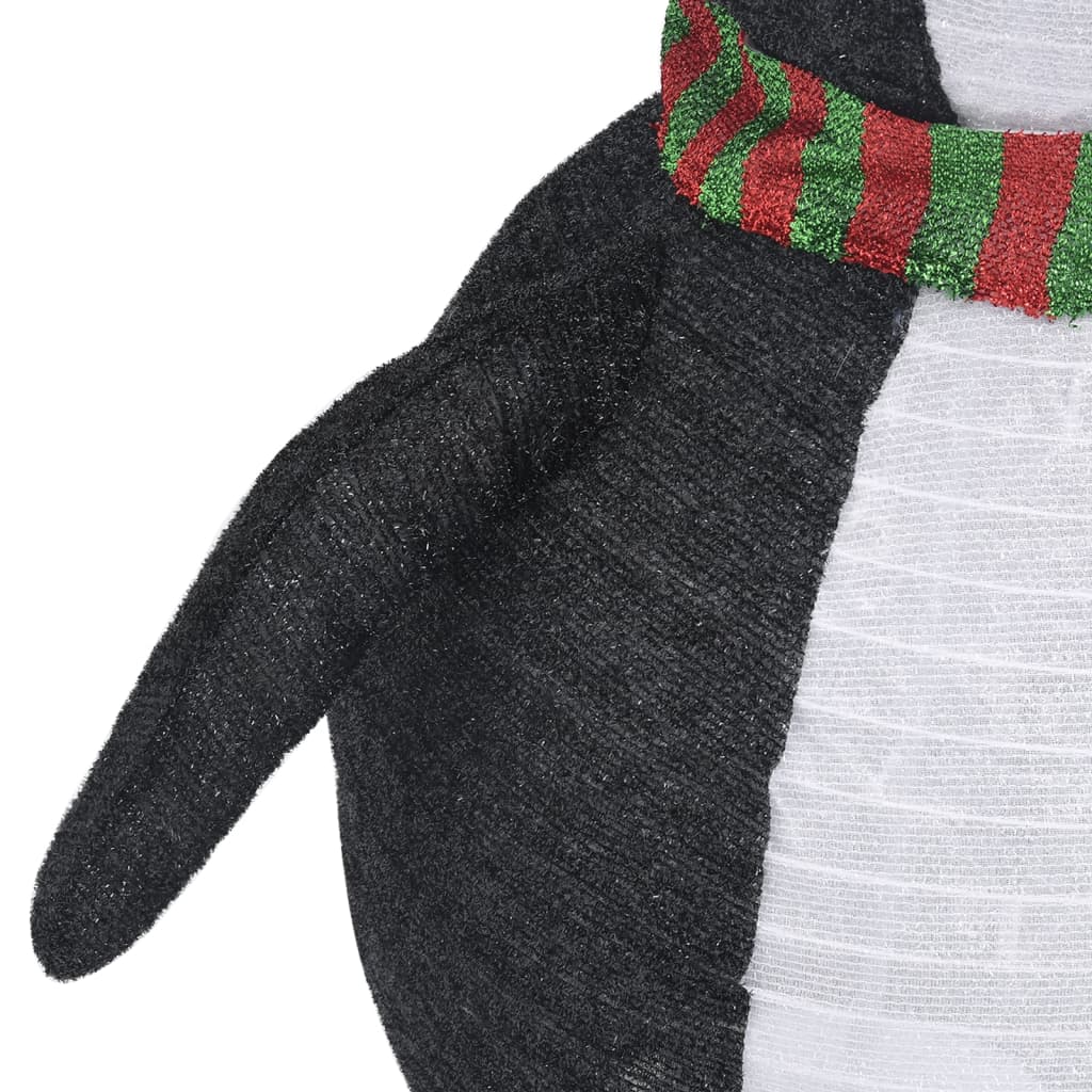 Figurină Pinguin Decorativă De Crăciun, Led, Țesătură Lux