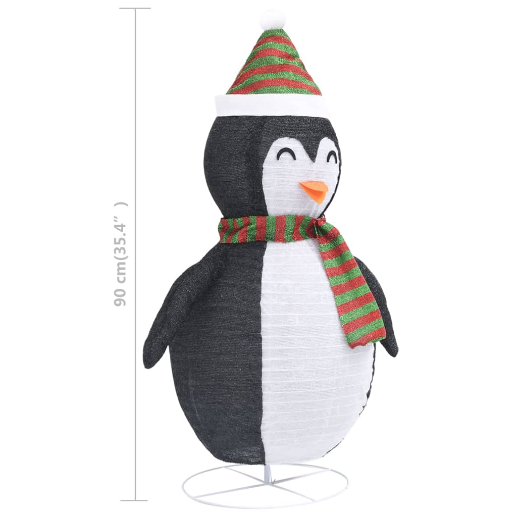 Figurină Pinguin Decorativă De Crăciun, Led, Țesătură Lux
