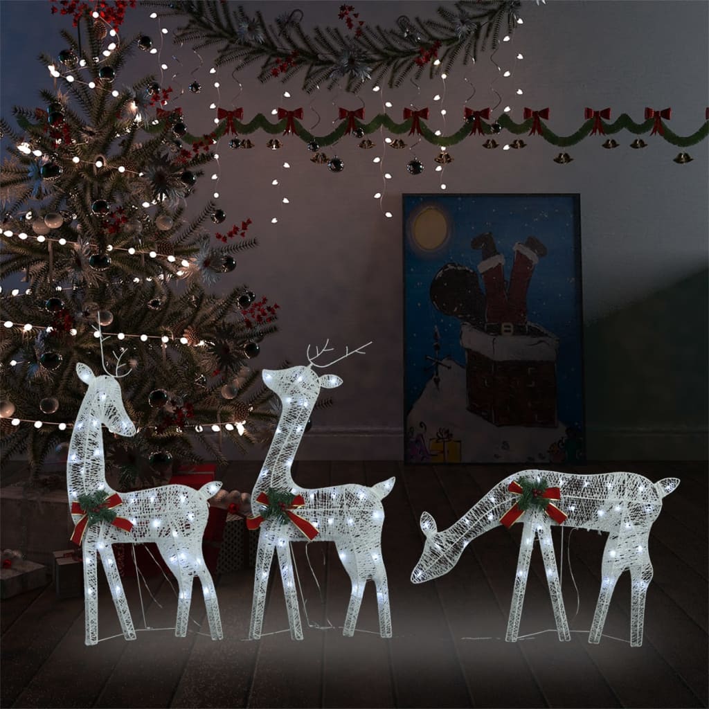 Decoratune De Crăciun Ren 3 Buc 90 Led-Uri