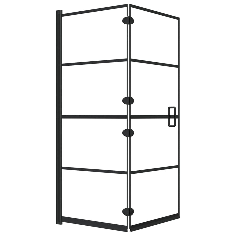 Cabină De Duș Pliabilă, Negru, , Esg