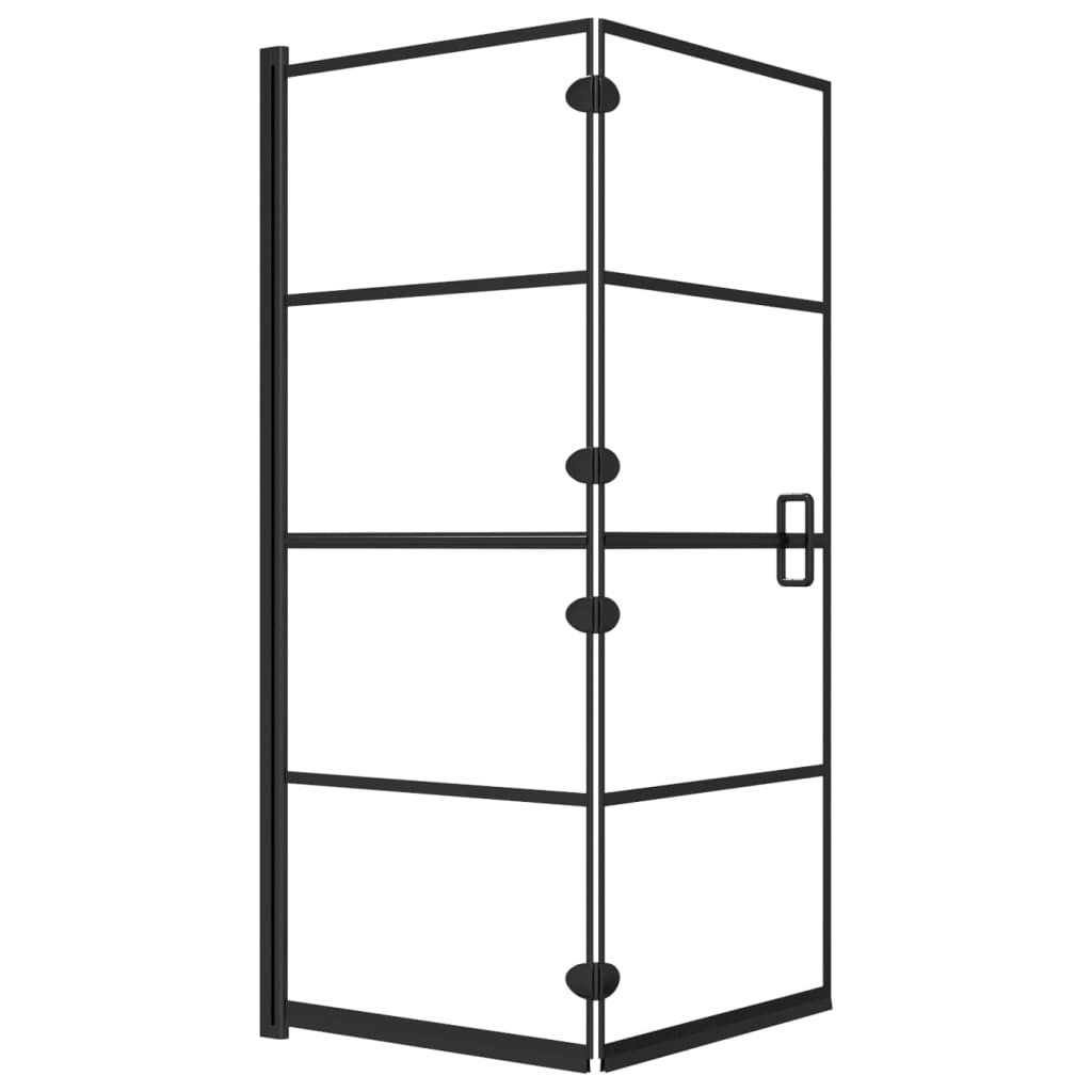 Cabină De Duș Pliabilă, Negru, , Esg