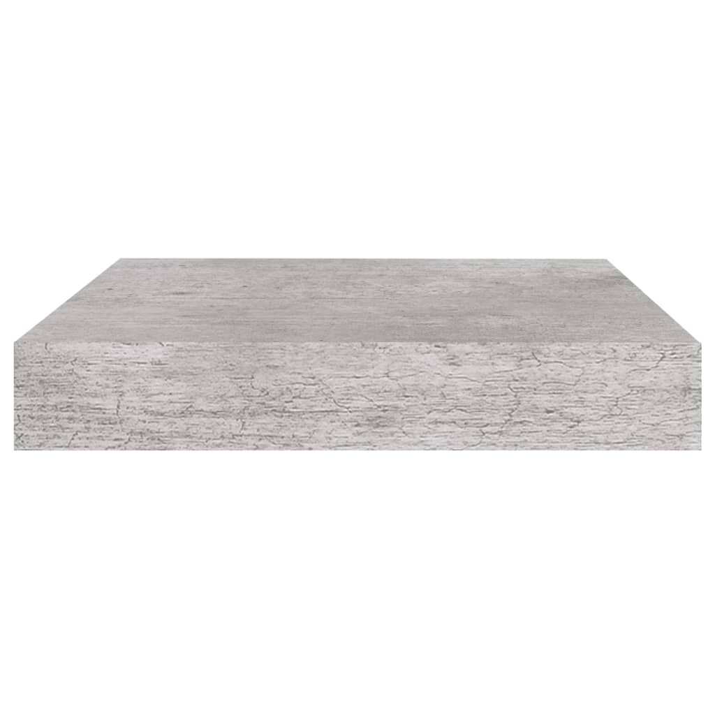 Rafturi Perete Suspendate 4 Buc. 23X23,5X3,8 Cm Mdf Gri Beton