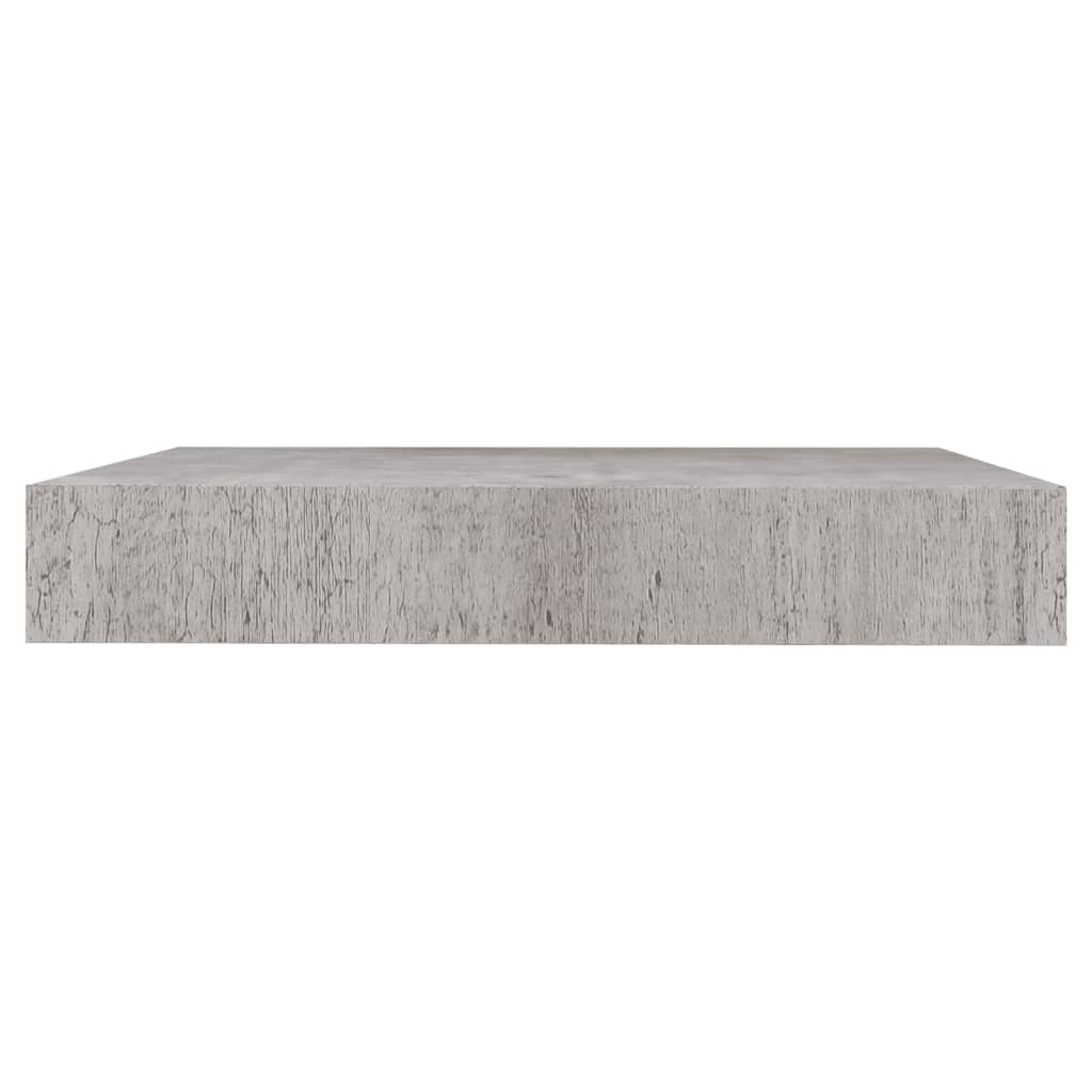 Rafturi Perete Suspendate 4 Buc. 23X23,5X3,8 Cm Mdf Gri Beton