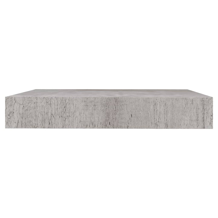 Rafturi Perete Suspendate 4 Buc. 23X23,5X3,8 Cm Mdf Gri Beton