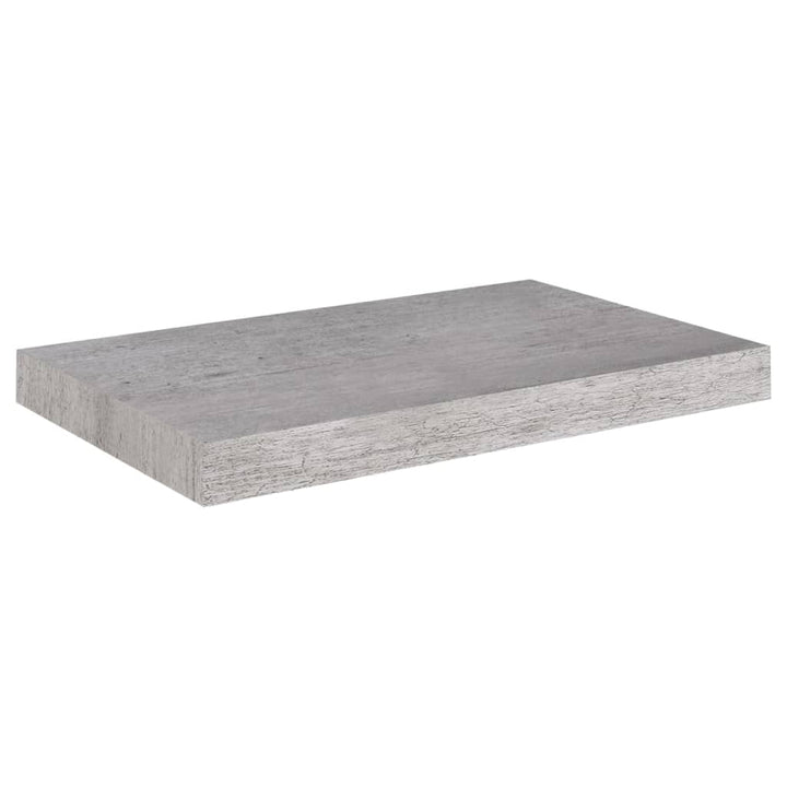Rafturi Perete Suspendate, 4 Buc., , 50X23X3,8 Cm, Mdf Gri Beton