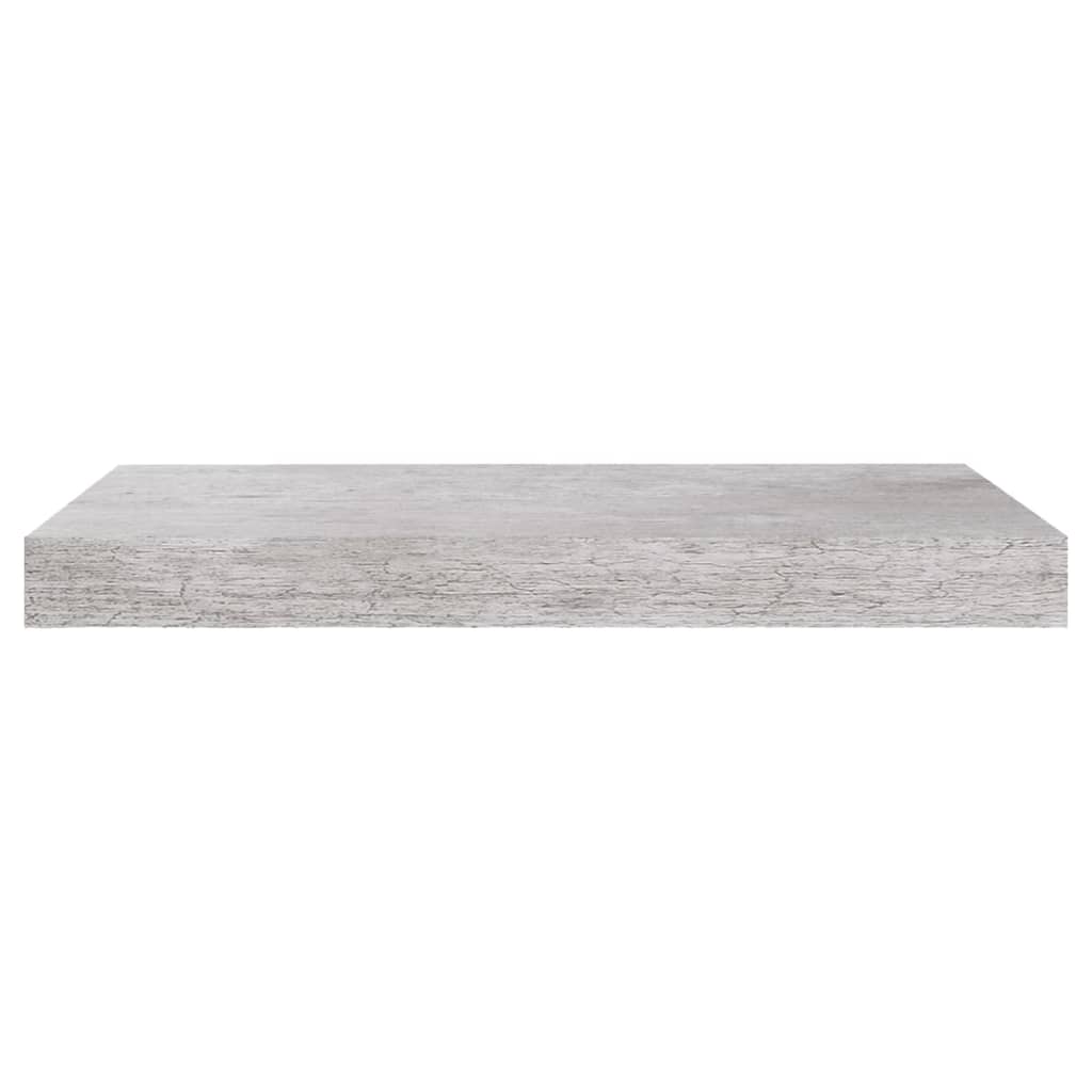 Rafturi Perete Suspendate, 4 Buc., , 50X23X3,8 Cm, Mdf Gri Beton