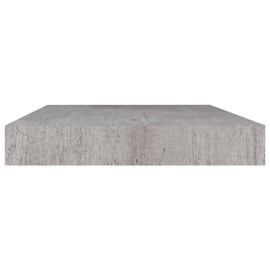 Rafturi Perete Suspendate, 4 Buc., , 50X23X3,8 Cm, Mdf Gri Beton