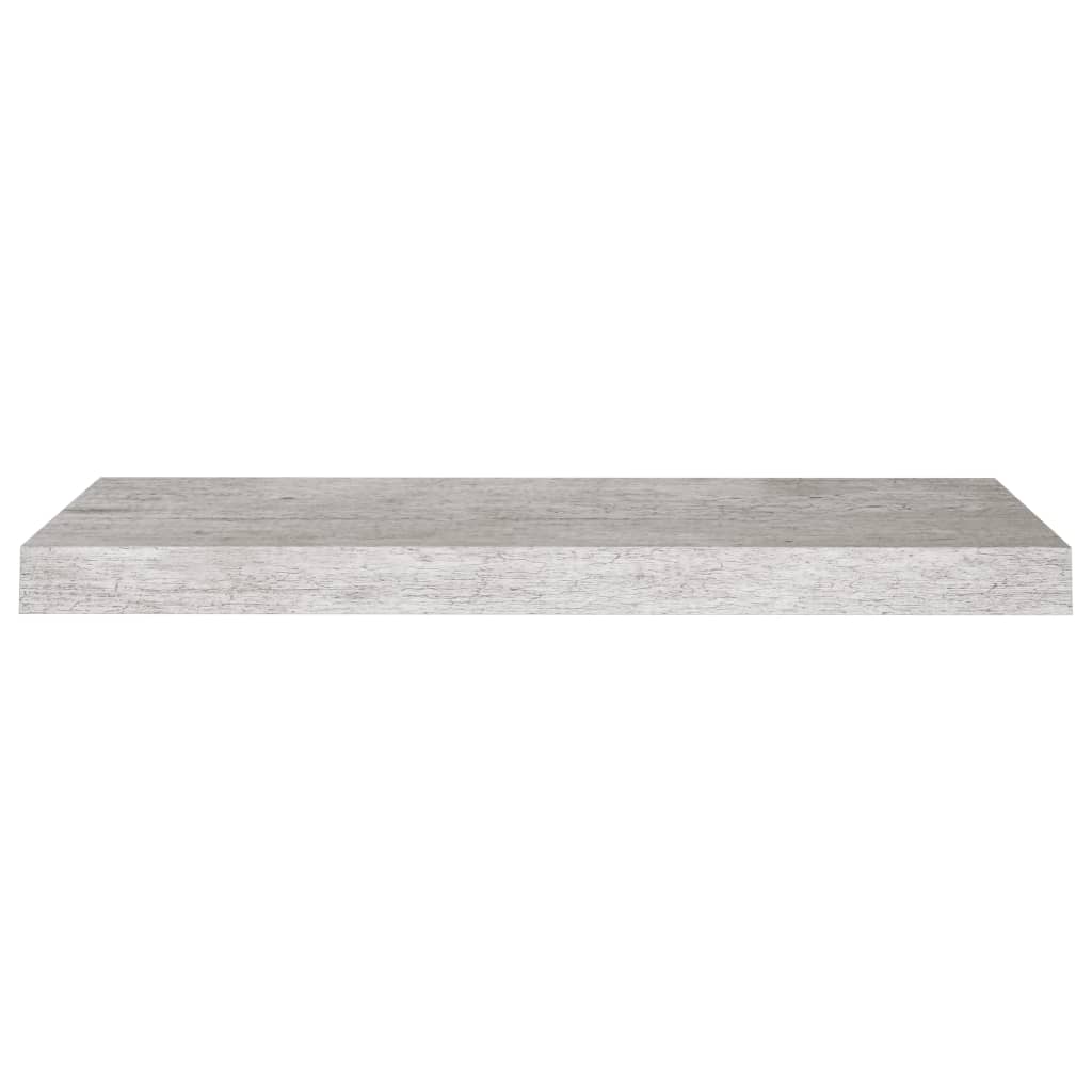 Rafturi Perete Suspendate, 2 Buc., 60X23,5X3,8 Cm Mdf Gri Beton