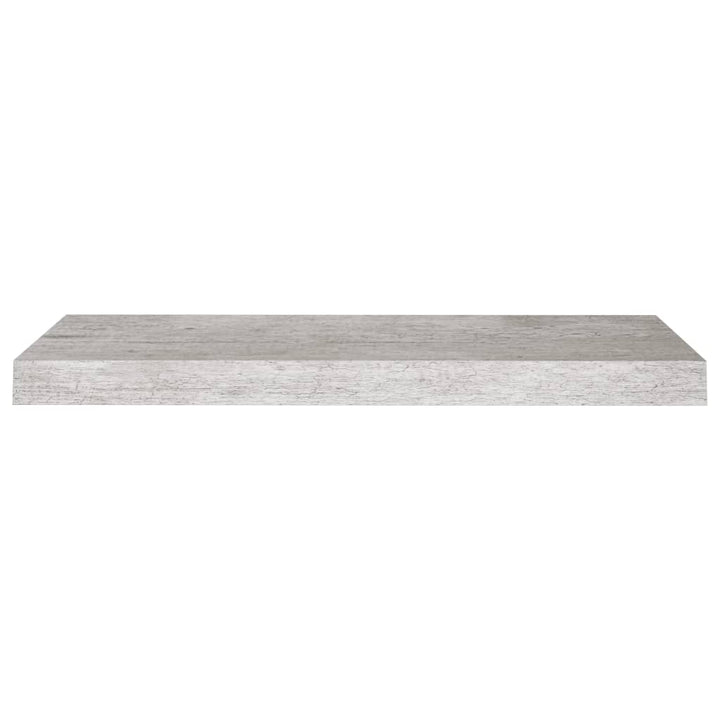Rafturi Perete Suspendate, 2 Buc., 60X23,5X3,8 Cm Mdf Gri Beton