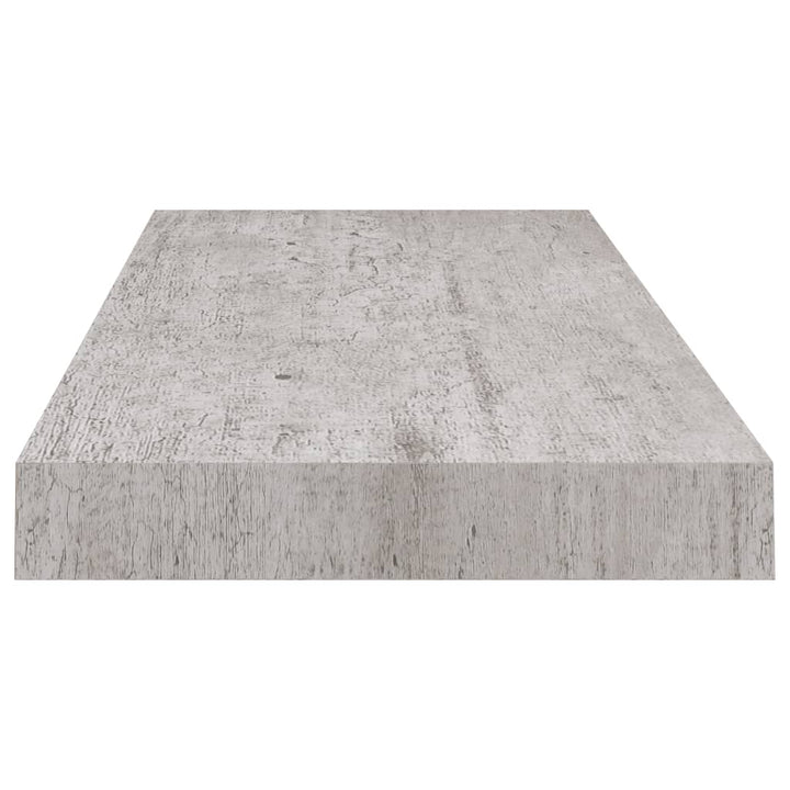 Rafturi Perete Suspendate, 2 Buc., 60X23,5X3,8 Cm Mdf Gri Beton