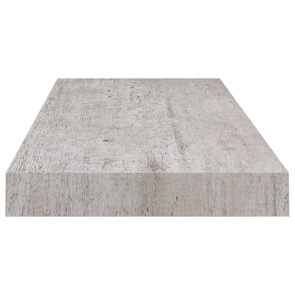 Rafturi De Perete, 4 Buc., , 60X23,5X3,8 Cm, Mdf Gri Beton