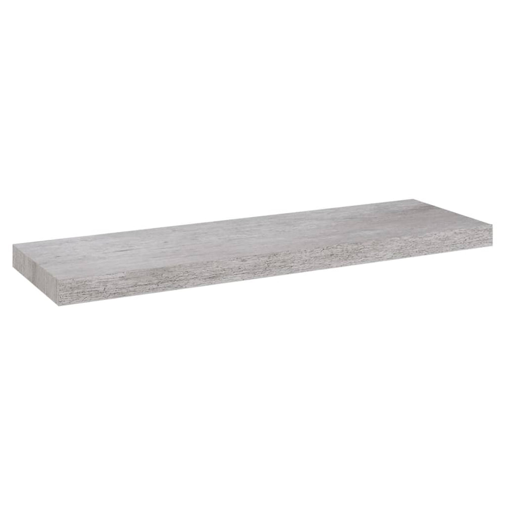 Raft De Perete Suspendat, , 80X23,5X3,8 Cm, Mdf Gri Beton