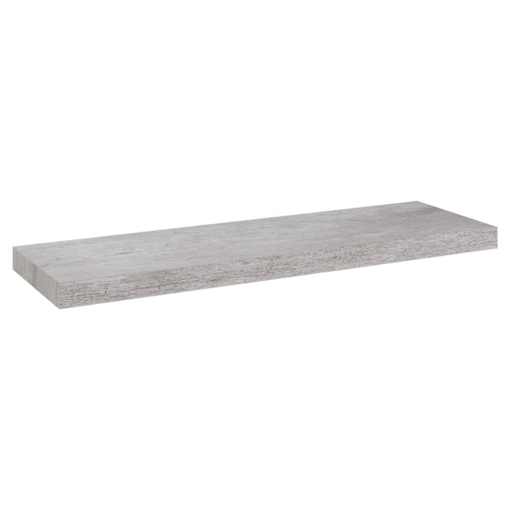 Rafturi De Perete Suspendate,4 Buc,,80X23,5X3,8 Cm,Mdf Gri Beton