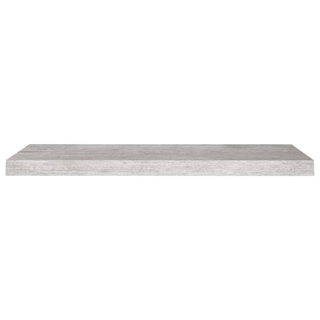 Rafturi De Perete Suspendate,4 Buc,,80X23,5X3,8 Cm,Mdf Gri Beton