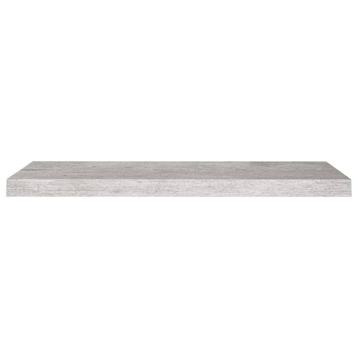 Rafturi De Perete Suspendate,4 Buc,,80X23,5X3,8 Cm,Mdf Gri Beton