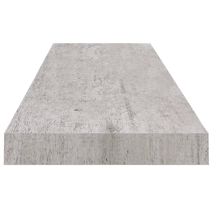Rafturi Perete Suspendate 2 Buc. 90X23,5X3,8 Cm Mdf Gri Beton