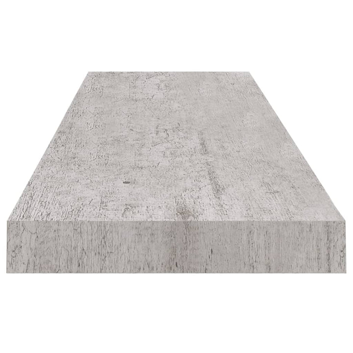 Rafturi Perete Suspendate 4 Buc. 90X23,5X3,8 Cm Mdf Gri Beton