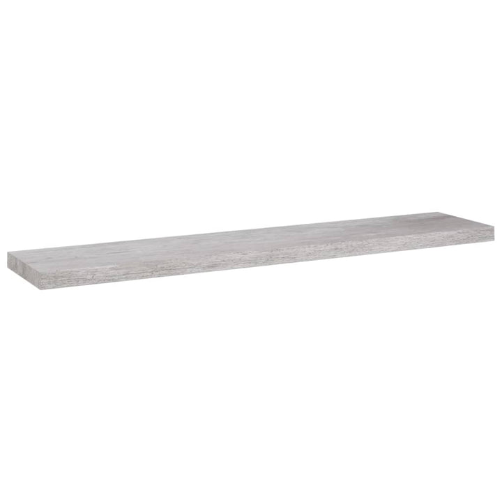 Rafturi Perete Suspendate 2 Buc. 120X23,5X3,8 Cm Mdf Gri Beton